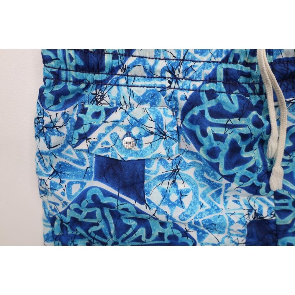 Vintage 60s 70s Streetwear Mens Medium Hawaiian Luau Lined Above Knee Shorts USA - Picture 5 of 14